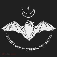 Protect Our Nocturnal Polalinators Bat With Moon Halloween Beanie thumb 2