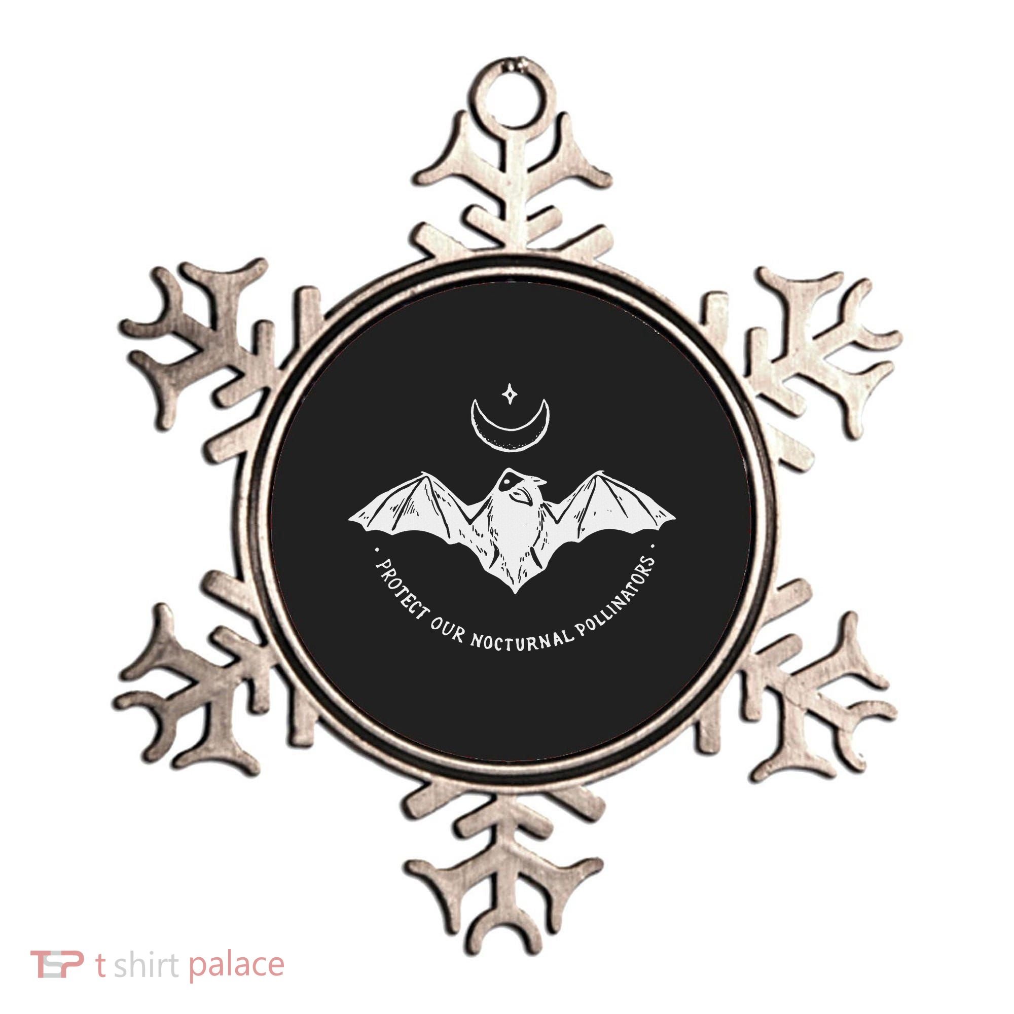 Protect Our Nocturnal Polalinators Bat With Moon Halloween Ornament