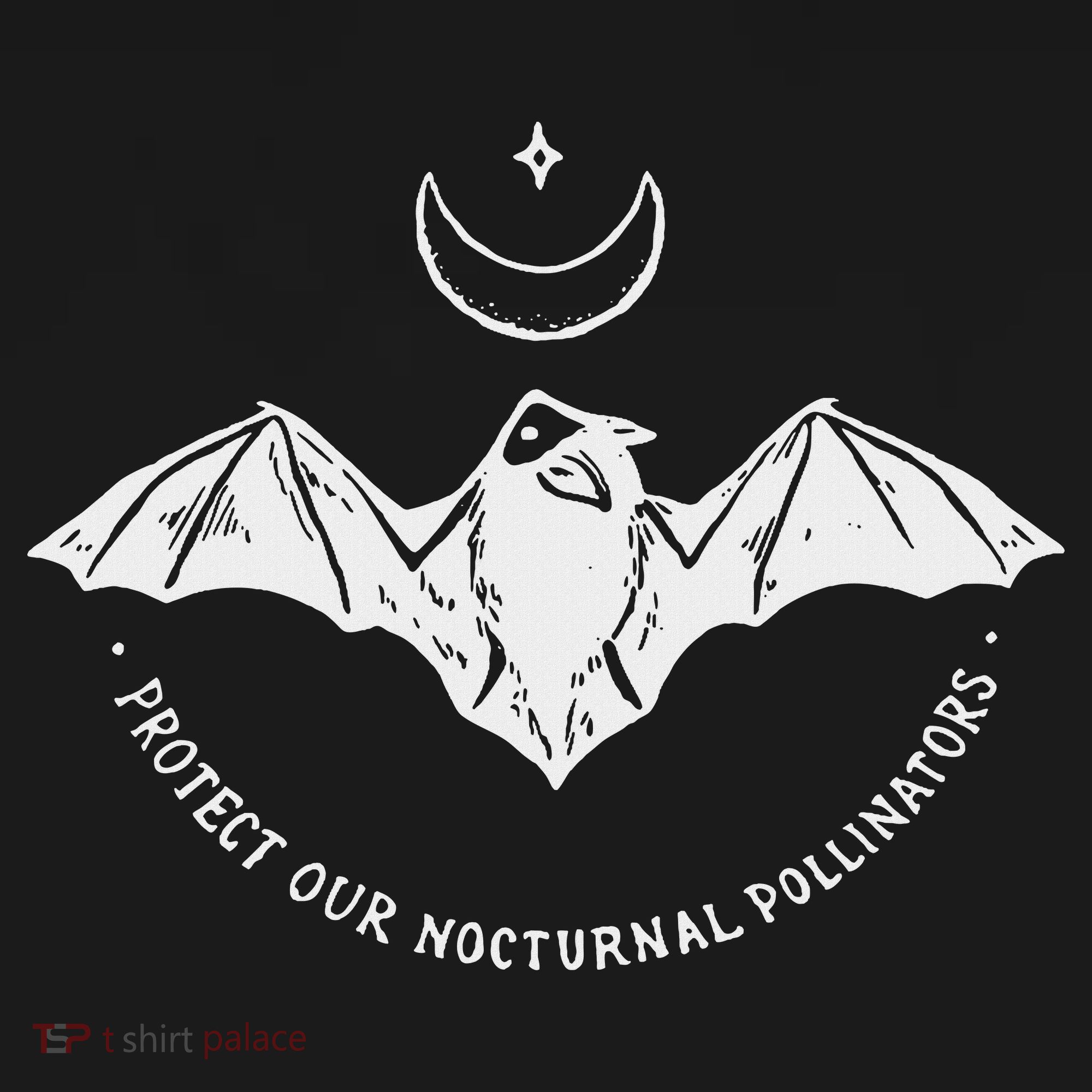 Protect Our Nocturnal Polalinators Bat With Moon Halloween Women's Tank Top