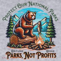 Protect Our National Parks Defund Doge Parks Not Profits Women's Sweatshirt thumb 2