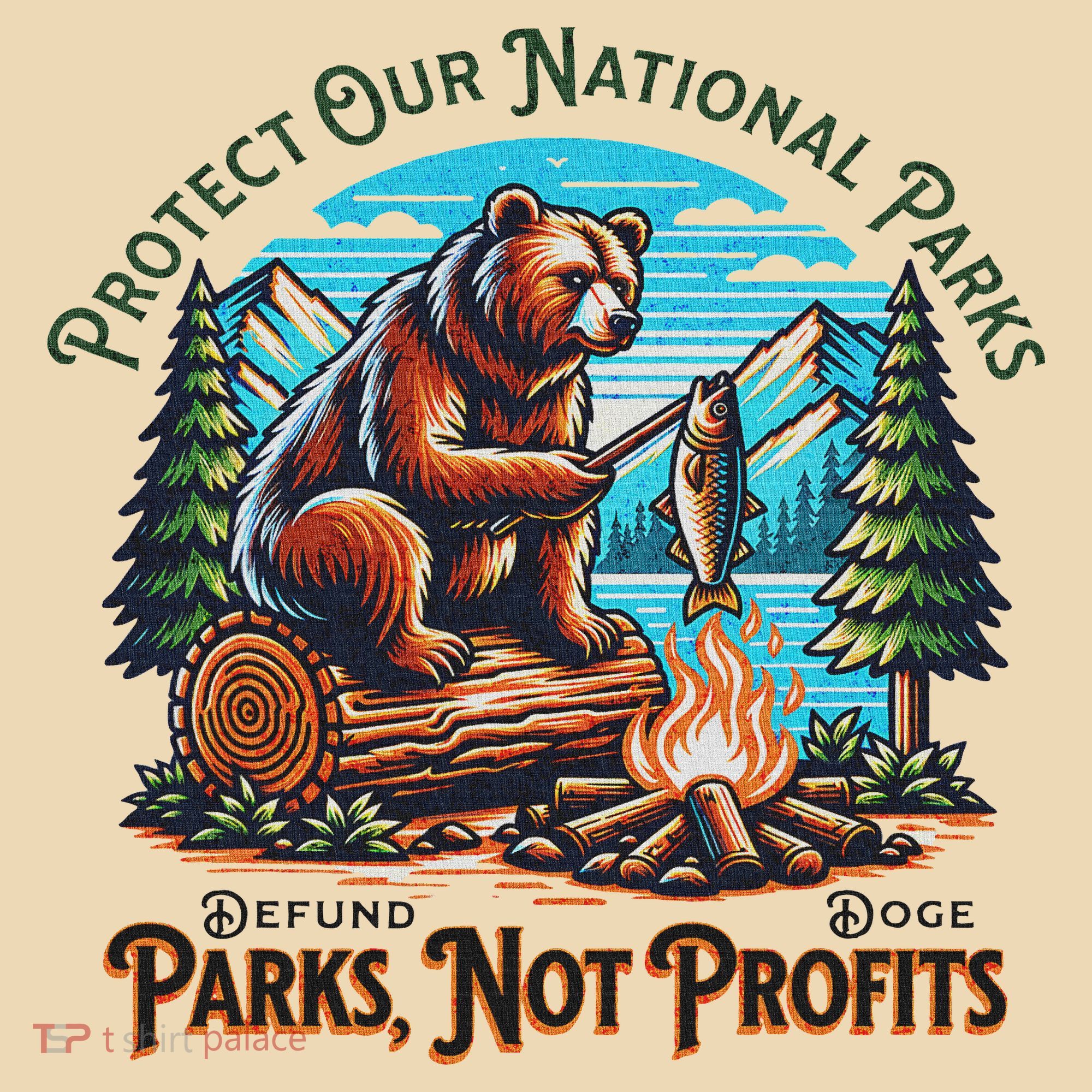 Protect Our National Parks Defund Doge Parks Not Profits Tote Bag
