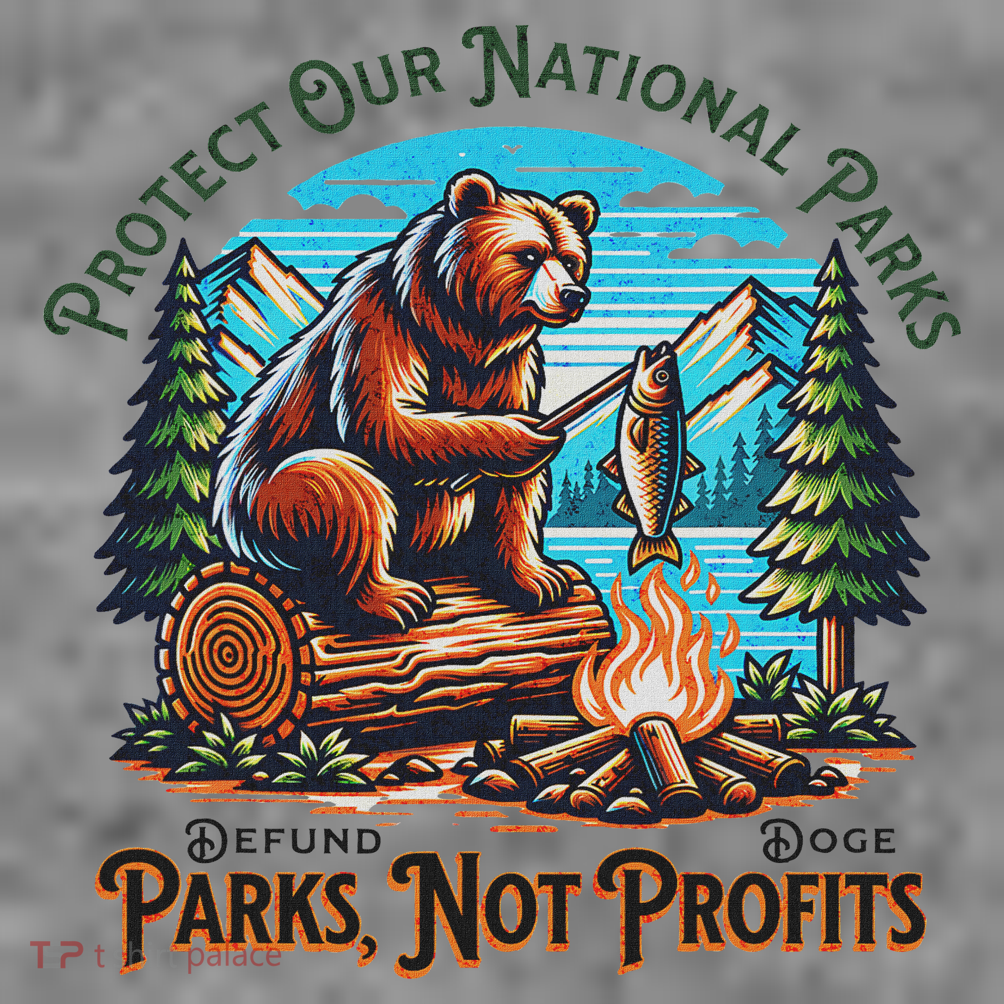 Protect Our National Parks Defund Doge Parks Not Profits Toddler Hoodie