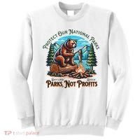 Protect Our National Parks Defund Doge Parks Not Profits Sweatshirt thumb 0