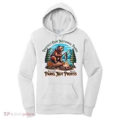 Protect Our National Parks Defund Doge Parks Not Profits Women's Hoodie