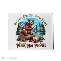 Protect Our National Parks Defund Doge Parks Not Profits Mousepad thumb 0