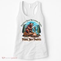 Protect Our National Parks Defund Doge Parks Not Profits Women's Tank Top thumb 0