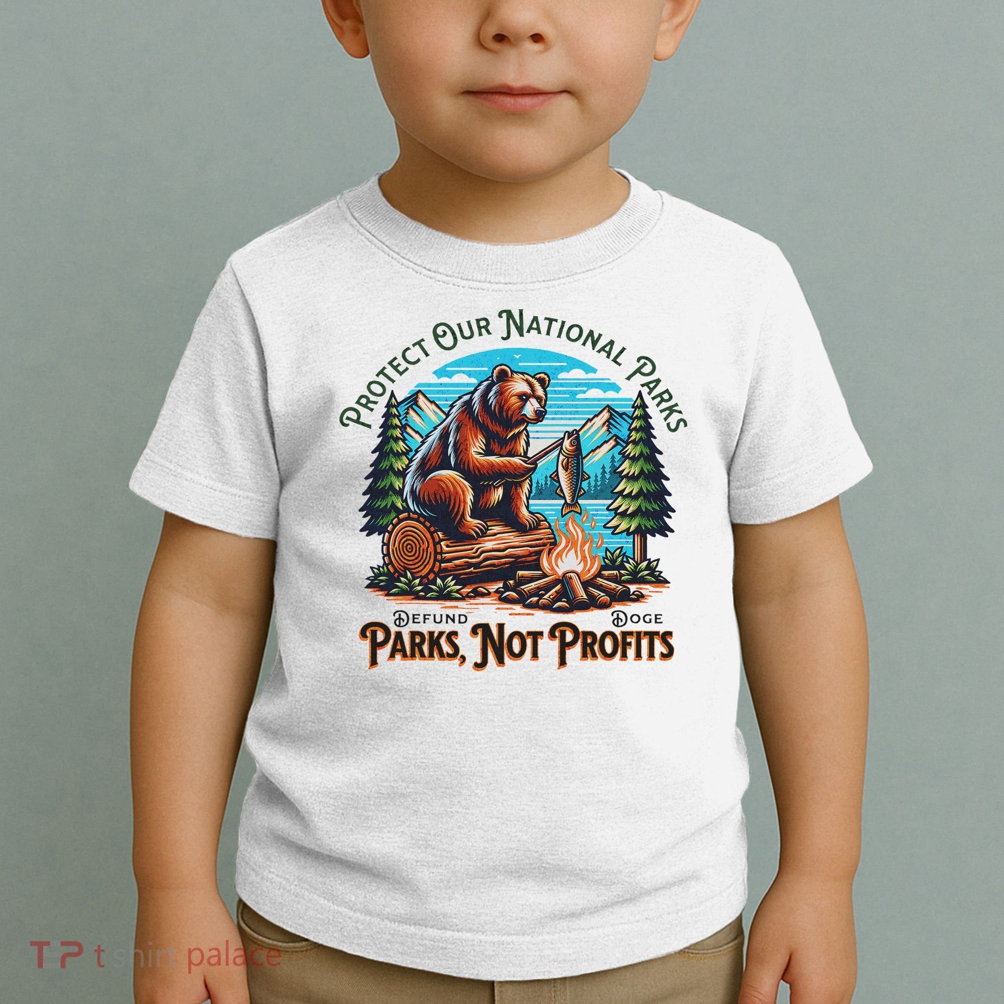 Protect Our National Parks Defund Doge Parks Not Profits Toddler T-Shirt
