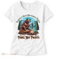Protect Our National Parks Defund Doge Parks Not Profits Women's T-Shirt thumb 0