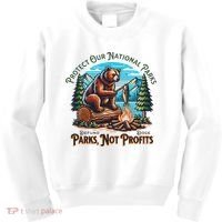 Protect Our National Parks Defund Doge Parks Not Profits Kids Sweatshirt thumb 0