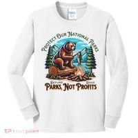 Protect Our National Parks Defund Doge Parks Not Profits Kids Long Sleeve Shirt thumb 0