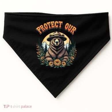 Protect Our National Parks Resist ALT US Bear USA-Made Doggie Bandana