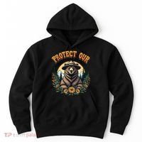 Protect Our National Parks Resist ALT US Bear Hoodie thumb 0