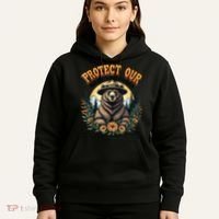 Protect Our National Parks Resist ALT US Bear Hoodie thumb 5