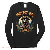 Protect Our National Parks Resist ALT US Bear Long Sleeve Shirt thumb 0