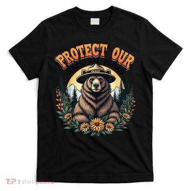 Protect Our National Parks Resist ALT US Bear T-Shirt