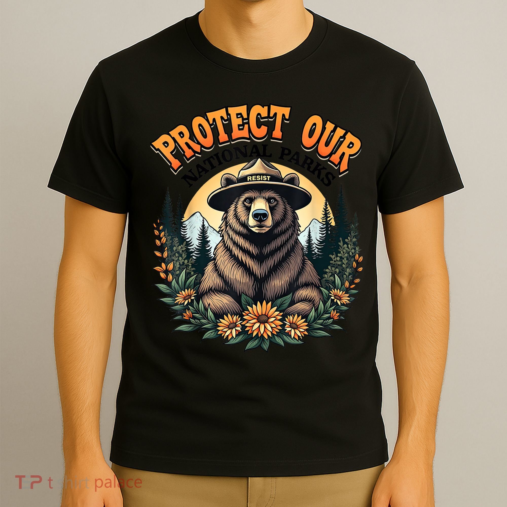 Protect Our National Parks Resist ALT US Bear T-Shirt