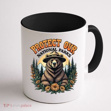 Protect Our National Parks Resist ALT US Bear Coffee Mug back