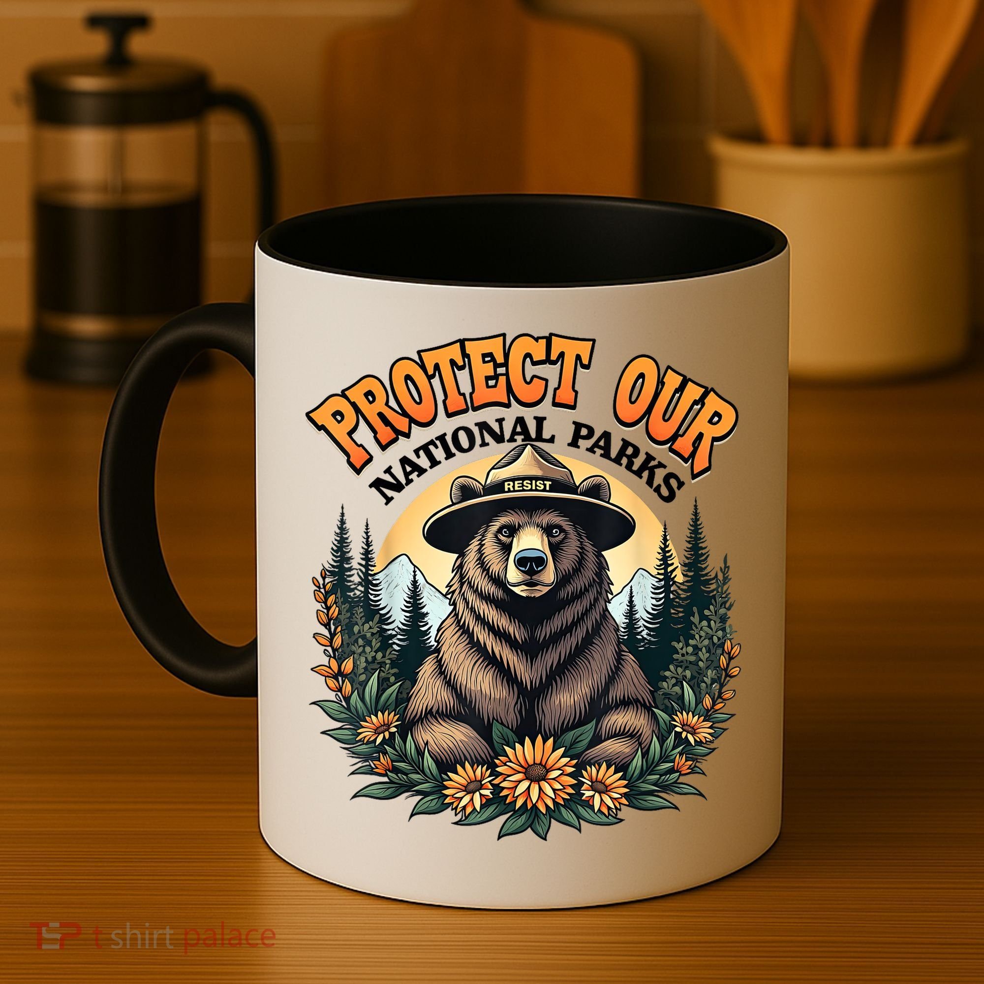 Protect Our National Parks Resist ALT US Bear Coffee Mug