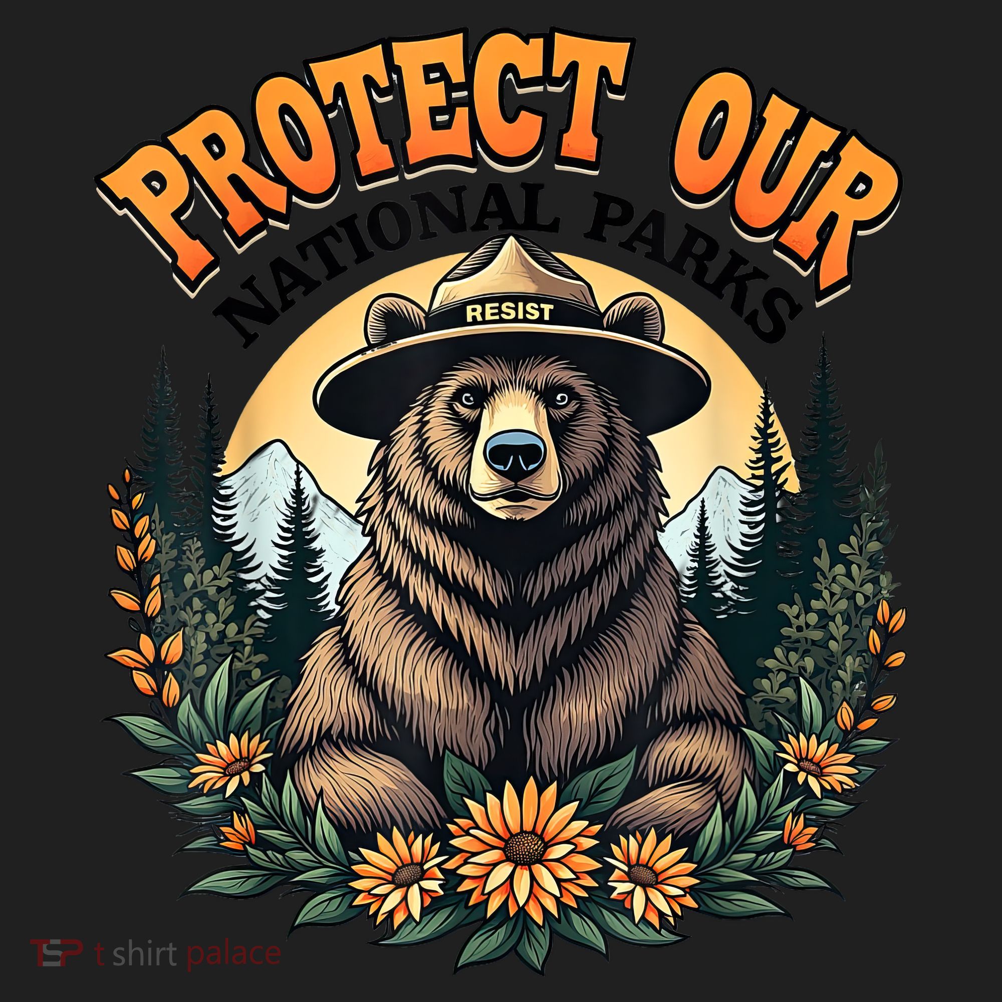 Protect Our National Parks Resist ALT US Bear Beanie