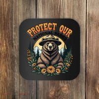 Protect Our National Parks Resist ALT US Bear Coaster thumb 0