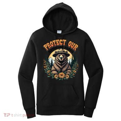 Protect Our National Parks Resist ALT US Bear Women's Hoodie