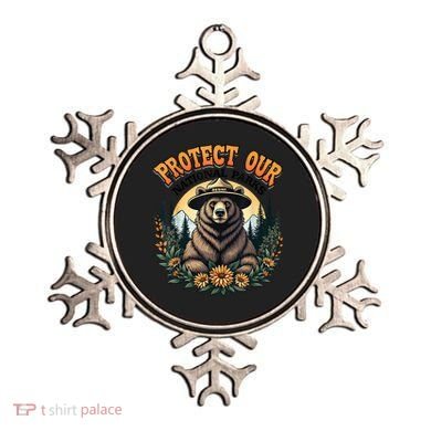 Protect Our National Parks Resist ALT US Bear Ornament