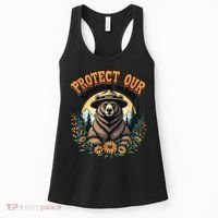 Protect Our National Parks Resist ALT US Bear Women's Tank Top thumb 0