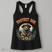 Protect Our National Parks Resist ALT US Bear Women's Tank Top thumb 3