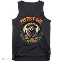 Protect Our National Parks Resist ALT US Bear Tank Top thumb 0
