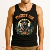 Protect Our National Parks Resist ALT US Bear Tank Top thumb 3