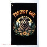 Protect Our National Parks Resist ALT US Bear Golf Towel thumb 0