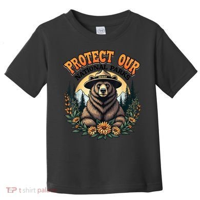 Protect Our National Parks Resist ALT US Bear Toddler T-Shirt