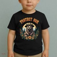 Protect Our National Parks Resist ALT US Bear Toddler T-Shirt thumb 2