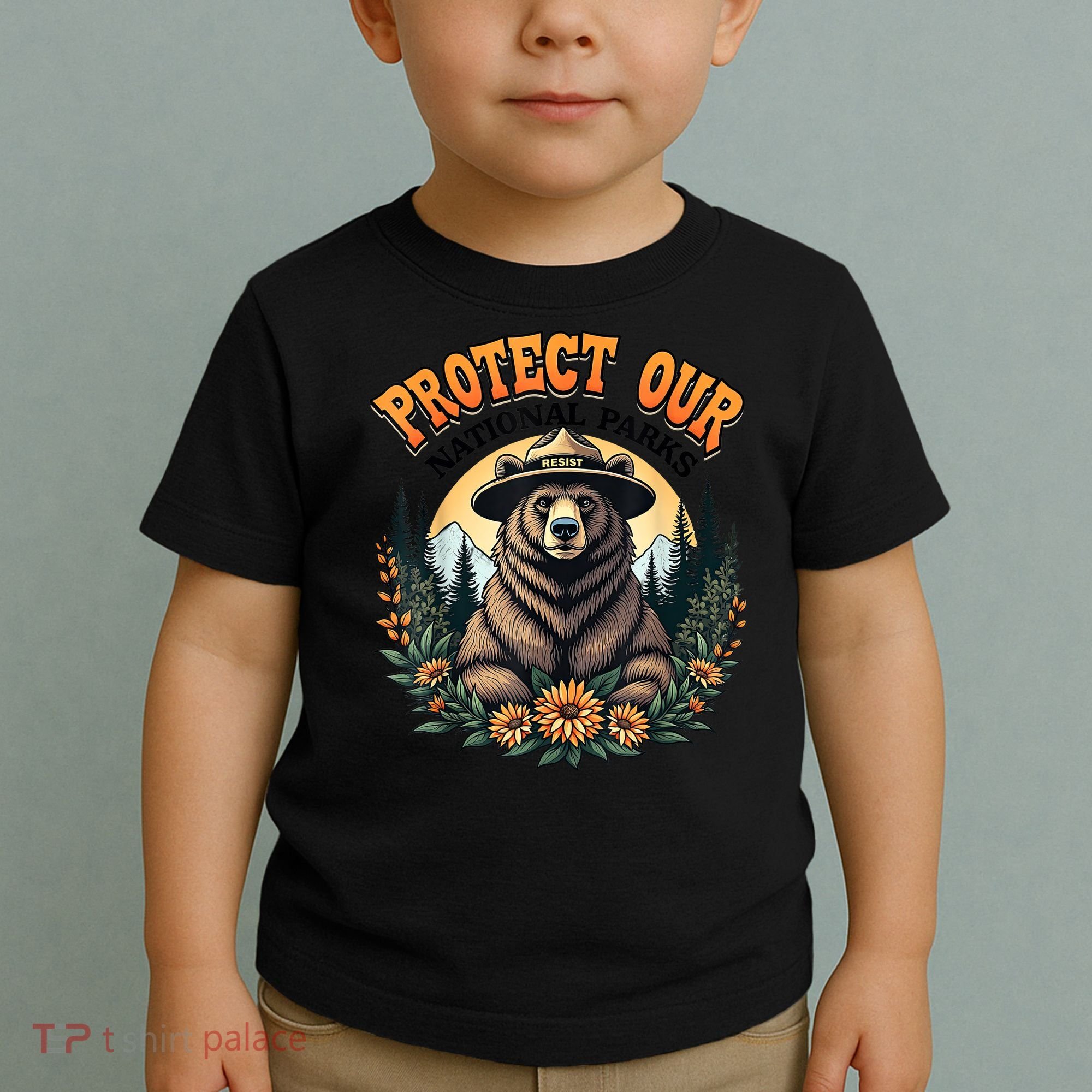 Protect Our National Parks Resist ALT US Bear Toddler T-Shirt