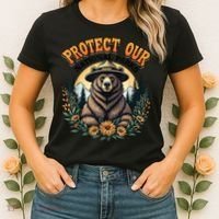 Protect Our National Parks Resist ALT US Bear Women's T-Shirt thumb 2