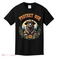 Protect Our National Parks Resist ALT US Bear Kids T-Shirt thumb 0