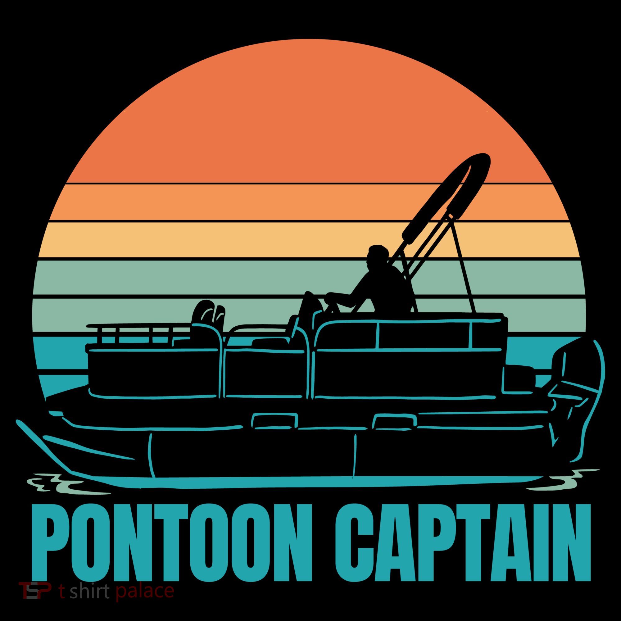 Pontoon Captain Kids Long Sleeve Shirt