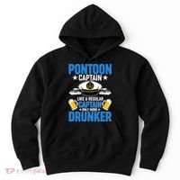Pontoon Captain Like A Regular Captain Only More Drunker Beer Hoodie thumb 0
