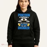 Pontoon Captain Like A Regular Captain Only More Drunker Beer Hoodie thumb 5