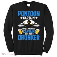 Pontoon Captain Like A Regular Captain Only More Drunker Beer Sweatshirt thumb 0