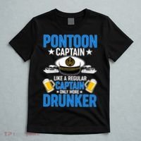 Pontoon Captain Like A Regular Captain Only More Drunker Beer T-Shirt thumb 5