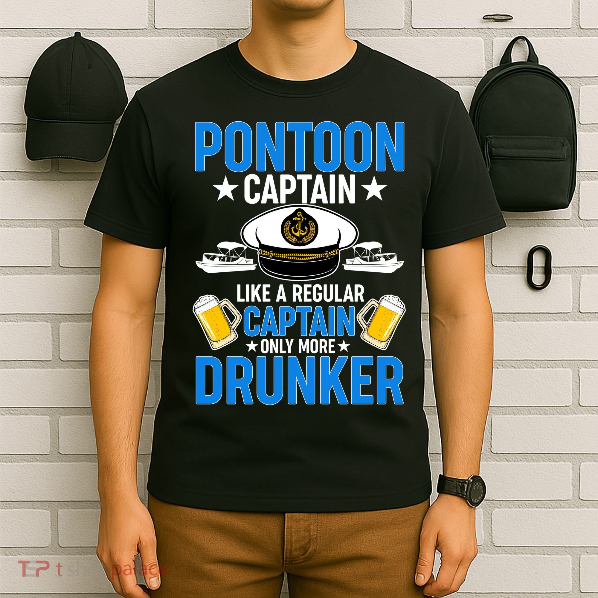 Pontoon Captain Like A Regular Captain Only More Drunker Beer T-Shirt