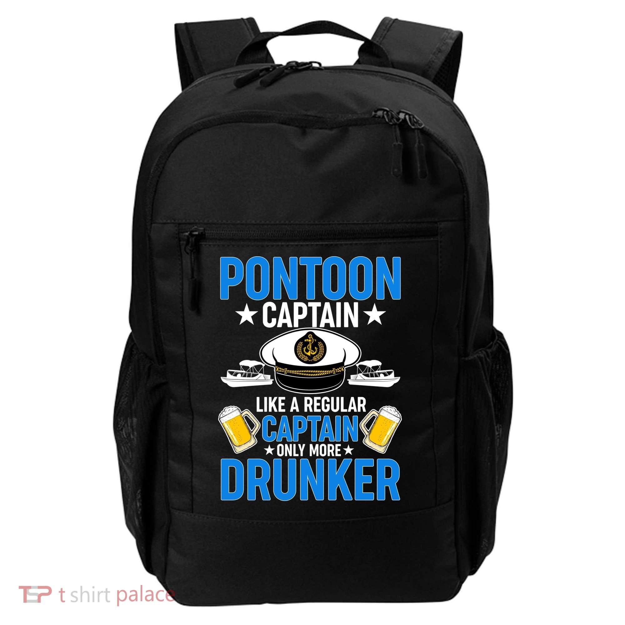 Pontoon Captain Like A Regular Captain Only More Drunker Beer Backpack