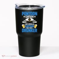 Pontoon Captain Like A Regular Captain Only More Drunker Beer Tumbler thumb 0