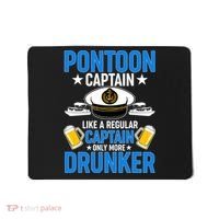Pontoon Captain Like A Regular Captain Only More Drunker Beer Mousepad thumb 0