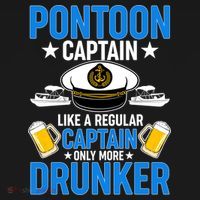 Pontoon Captain Like A Regular Captain Only More Drunker Beer Mousepad thumb 1