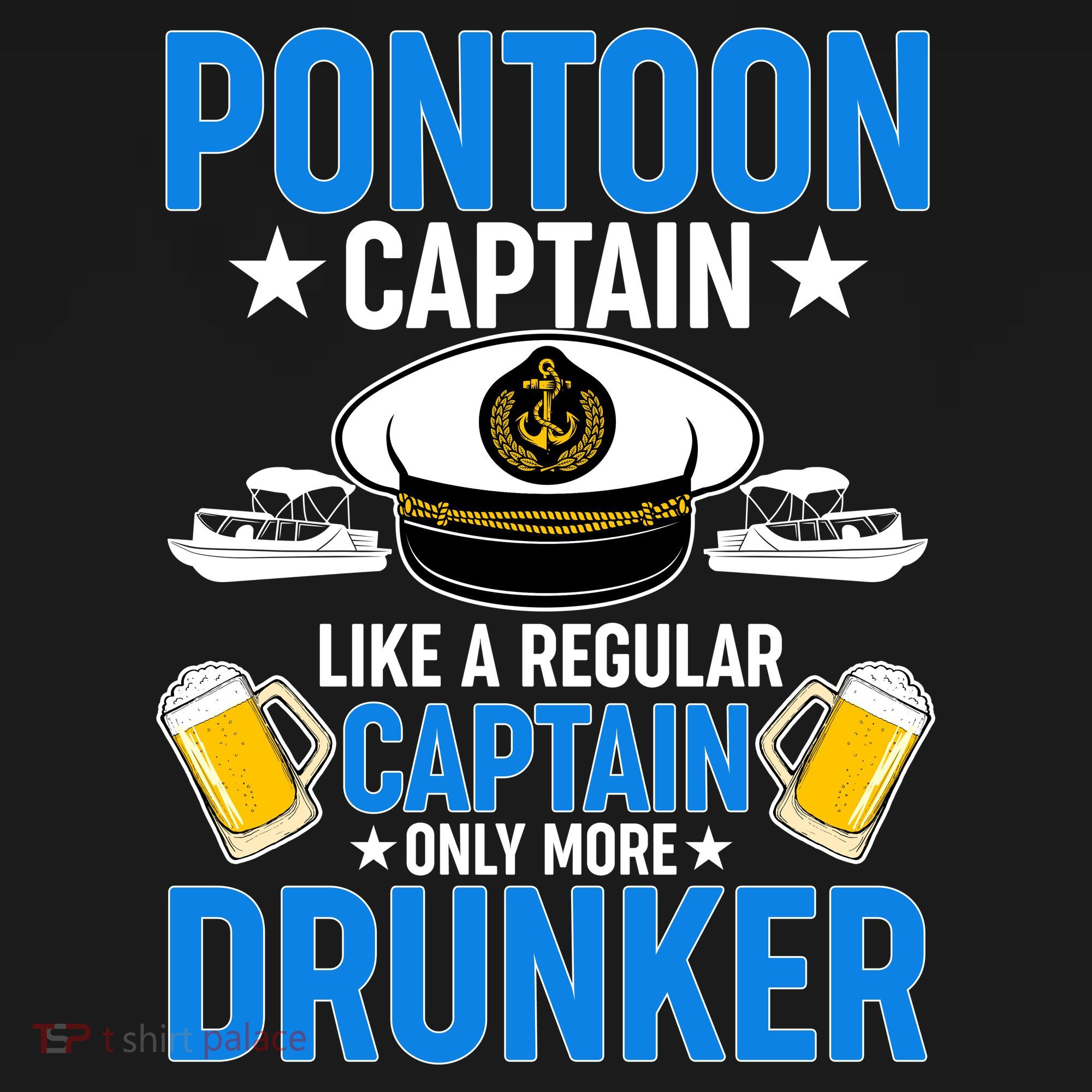 Pontoon Captain Like A Regular Captain Only More Drunker Beer Mousepad