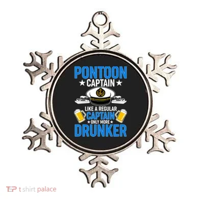 Pontoon Captain Like A Regular Captain Only More Drunker Beer Ornament
