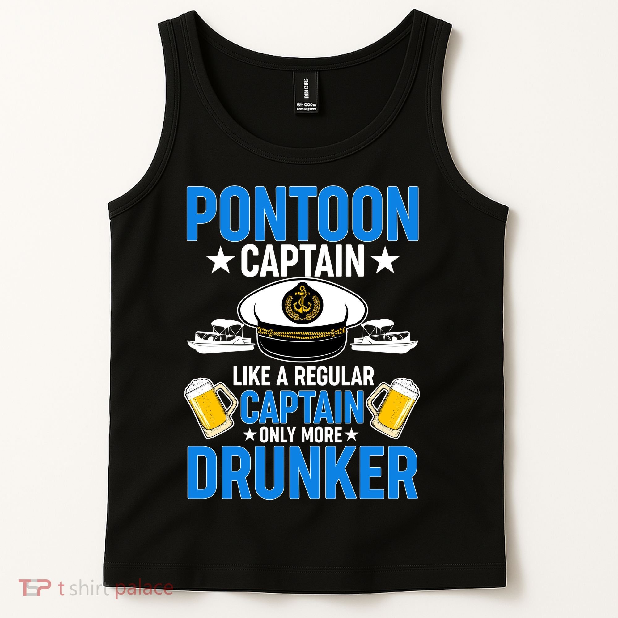 Pontoon Captain Like A Regular Captain Only More Drunker Beer Tank Top