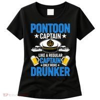 Pontoon Captain Like A Regular Captain Only More Drunker Beer Women's T-Shirt thumb 0